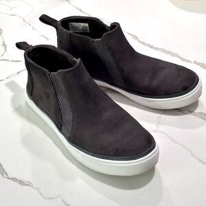 TOMS | Grey Bryce High top Women’s Suede Leather Fashion Sneakers Size 7.5